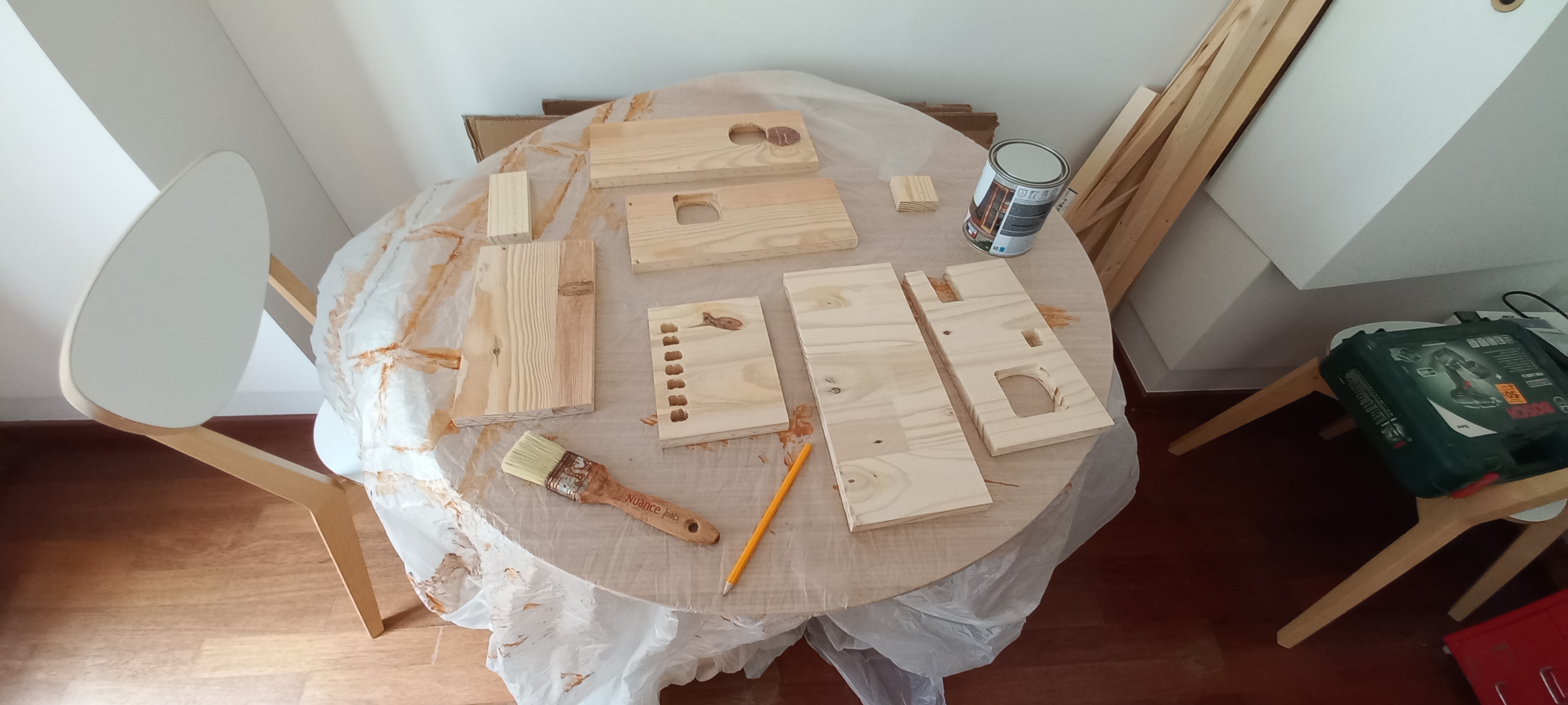 Préparation et découpe du boîtier