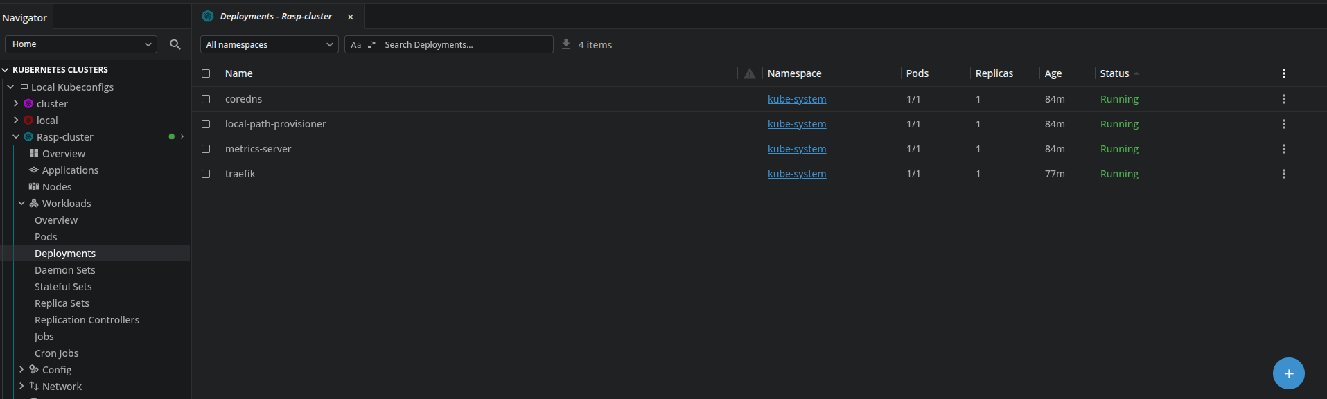 Initial deployment state